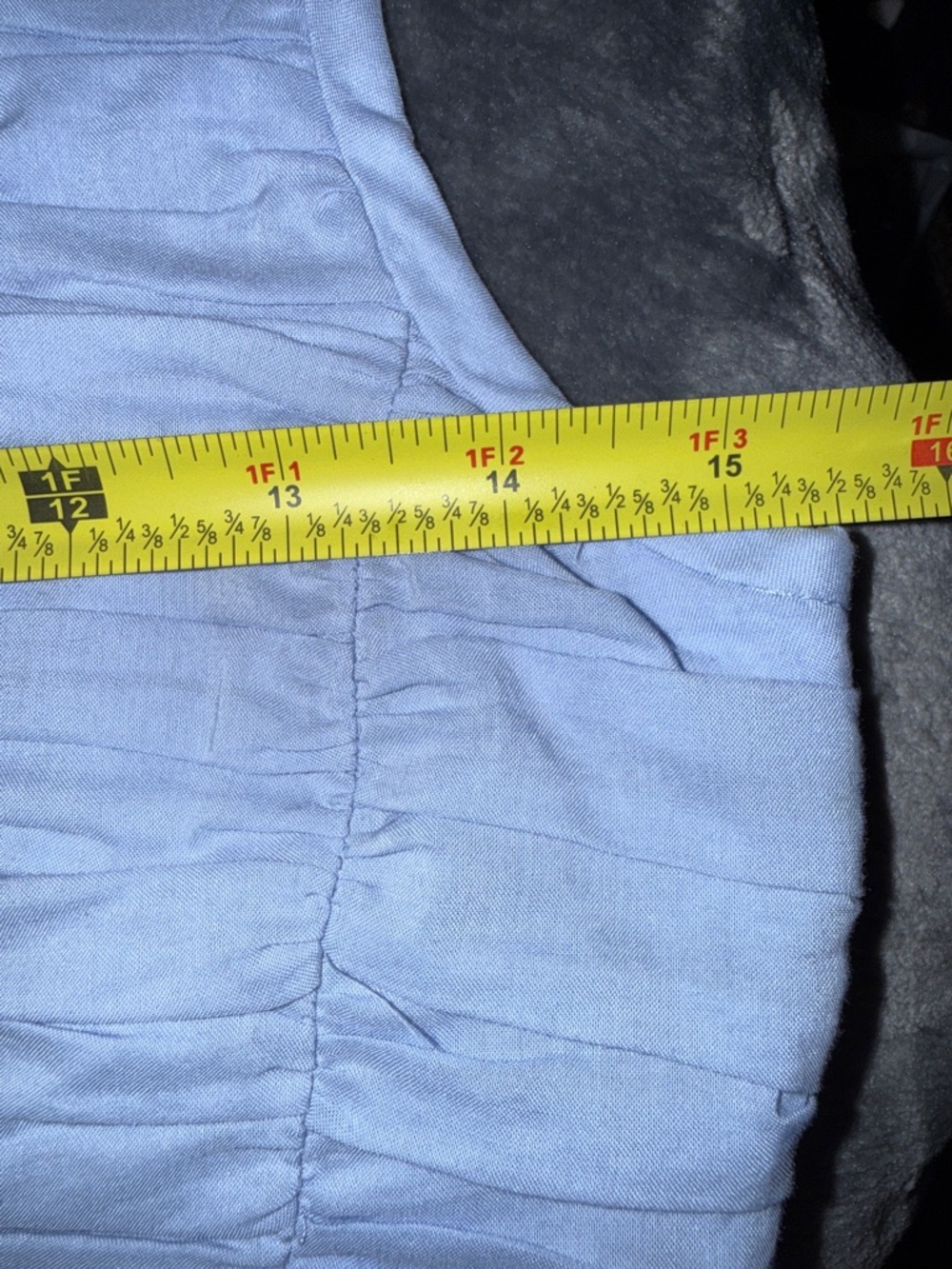 Light Blue Ruched Button-Front Tank Top - Picture 14 of 16